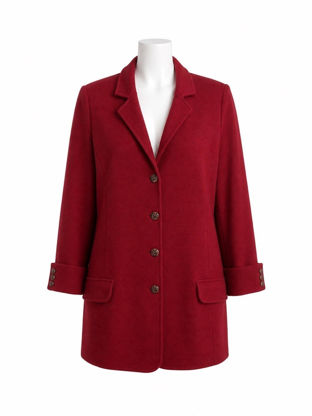 Ralph Lauren Black Label Red Button Front Cardigan Sweater